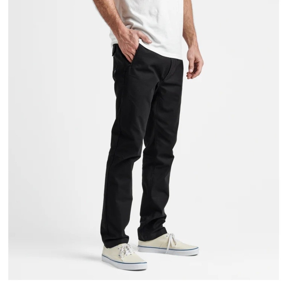 Roark Layover Traveler Pants Mens 36x31.5 Black Every Day Travel RP313 Tapered